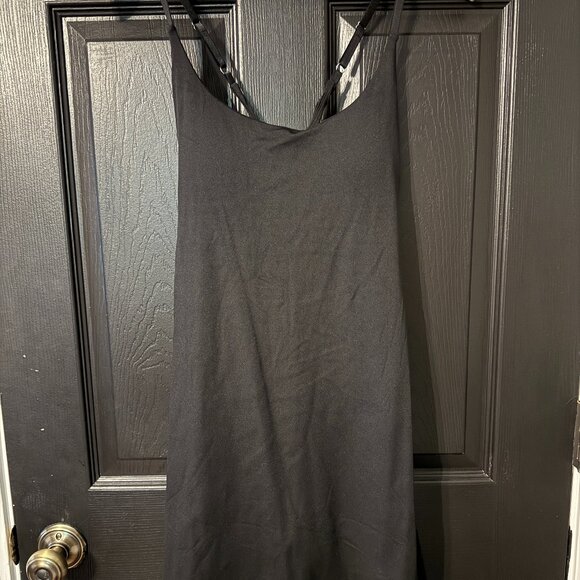 Womens Basic Black Tank Dress/Skort Stretch Black Medium - Picture 1 of 4
